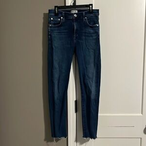 AGOLDE Sophie High Rise Skinny Crop Discretion - Size 28